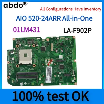 01LM431 Для материнской платы ноутбука Lenovo AIO 520-24ARR 520-22ARR. Материнская плата LA-F902P с интегрированной материнской платой DDR4, 100% тестовая работа