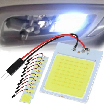1/5 Комплектов T10 48 SMD COB LED Подсветка внутренней панели автомобиля Купольная лампа Автоматические Лампы для чтения Лампа 12V