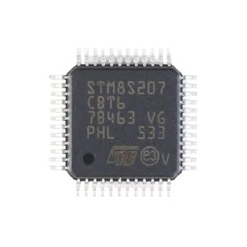 10 шт./лот STM8S207CBT6 LQFP-48 8-разрядных микроконтроллеров MCU Performance Line, 8-разрядный MCU STM8S с частотой 24 МГц