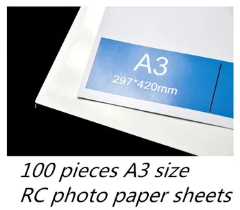 100 штук радиоуправляемой фотобумаги формата A3 для цифровой печати водонепроницаемая бумага высшего сорта
