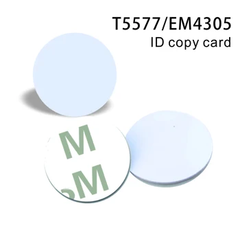 125 кГц RFID EM4305 T5577 Клейкая Наклейка Монета Карта Перезаписываемая Копия Клон Карты Диаметр 25 мм