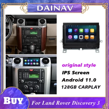 128-гигабитный Android 11 для Land Rover Range Rover Discovery 3 2005-2009 Автомобильный мультимедийный плеер Стерео магнитола магнитофон GPS Навигатор