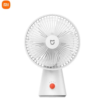2022 Настольный / ручной вентилятор Xiaomi Mijia, беспроводной портативный вентилятор с суперзвуком, мягкий ветер, Офисный инструмент, компаньон для учебы на открытом воздухе, домашний компаньон