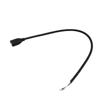 20x Micro USB 5-контактный разъем-розетка 2-контактный 2-проводной кабель для зарядки, разъемы для шнура DIY 1 фут/30 см