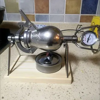 304 Автоматическая мини-машина для приготовления попкорна из нержавеющей стали, домашние маленькие горшки для попкорна, старомодная машина для приготовления попкорна с ручным приводом