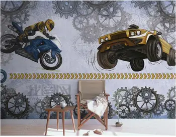 3d фотообои на заказ фреска Винтаж скорость и страсть гоночный фон гостиная домашний декор обои для стен 3d