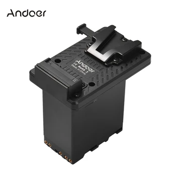 Andoer V-Lock V-Образное крепление батарейной пластины к адаптеру BP-U для фиктивного аккумулятора Встроенный чип декодирования аккумулятора для BP-U90 BP-U96 BP-U60 BP-U30