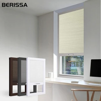 BERISSA Blackout Интегрирует ячеистые шторы, жалюзи на окнах без зазора, защита от ультрафиолета, сотовые жалюзи на мансардном окне Нестандартного размера