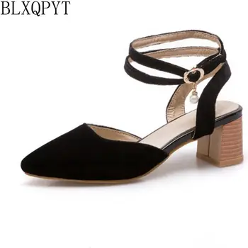 BLXQPYT, Новые босоножки больших и маленьких размеров 31-50, Летний стиль, женские платформы, Модное платье, Милая Женская обувь на высоком каблуке T339