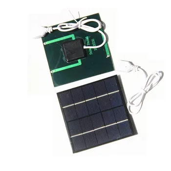 BUHESHUI 2W 5V Солнечная Панель USB Контроллер Зарядки Для Наружного Аварийного Телефона MP3 PAD Зарядка Аккумулятора Портативный Банк Питания