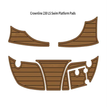 Crownline 230 LS Платформа Для плавания Step Boat EVA Искусственная Пена Палуба Из Тикового Дерева Коврик Для Пола С Подкладкой Из Коврика Самоклеящийся SeaDek Gatorstep Style