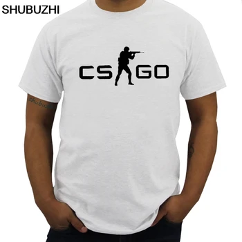 CS GO Counter Terrorists / CT Белая мужская футболка с круглым вырезом и черными футболками CS: GO, футболка Counter-Strike: Global Offensive