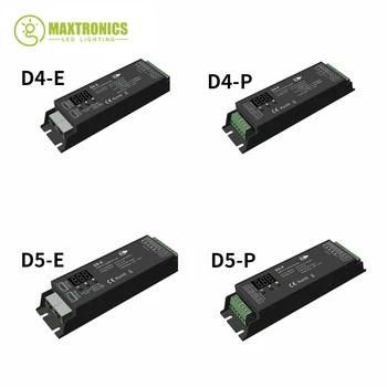DC12-36V/48V D4-E D4-P 4-Канальный ШИМ DMX Декодер D5-E D5-P 5-Канальный DMX512 Контроллер Цифровой Дисплей XLR3 RJ45 Для RGB RGB + CCT Лента