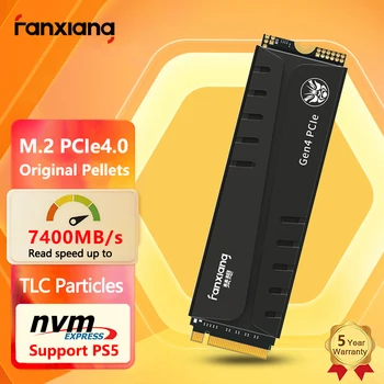 FANXIANG 7400 Мбит/с SSD 1 тб 2 тб 4 тб SSD M2 NVMe PCIe 4,0x4 M.2 2280 NVMe SSD Накопитель Внутренний Твердотельный Диск для настольных ПК PS5