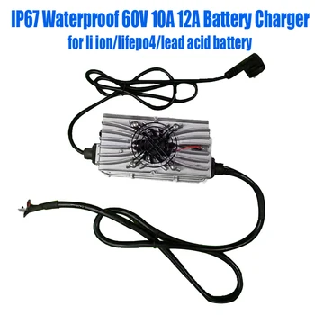 IP67 водонепроницаемый 48V 60V 72V 12A 10A Зарядное Устройство 73v 67,2V 54,6V 84v 58,4V 15A для литий-ионного аккумулятора lifepo4 LTO свинцово-кислотный аккумулятор