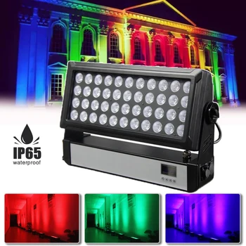LED 44x10W RGBW 4в1 Стробоскопический свет для мытья стен Водонепроницаемый IP65 Открытый DMX Бар Вечеринка Концерт DJ Дискотека Свадебное украшение