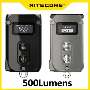 NITECORE TINI2 SS TINI2 TI Mini Keychain Light EDC Smart USB Type-C Перезаряжаемый 500 Люмен, светодиодная Подсветка для ключей, с батареей 280 мАч