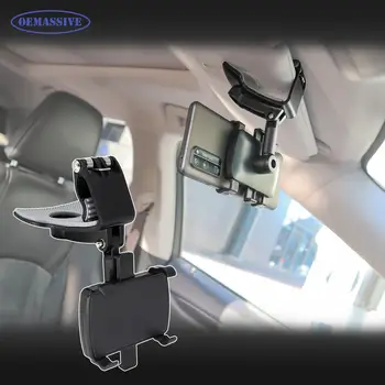 OEMASSIVE Универсальный автомобильный держатель для телефона с зажимом на 360 градусов, крепление на приборной панели, солнцезащитный козырек, подходит для iPhone11 GPS, фиксированный кронштейн