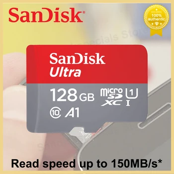 SanDisk Micro SD Карта 128 ГБ Ultra microSDXC UHS-I C10 U1 Full HD A1 Карты Памяти для Телефона Camare TF Карта