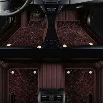 Автомобильный Коврик Из Натуральной Кожи Для Jaguar XE 2015-2019 Alfombrillas Coche Tapis De Sol Voiture Tapetes Para Carro Аксессуары