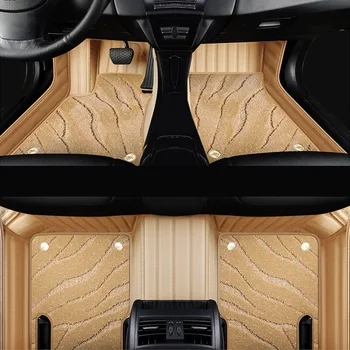 Автомобильный Коврик Из Натуральной Кожи Для Audi A7 2012-2018 Alfombrillas Coche Tapis De Sol Voiture Tapetes Para Carro Аксессуары