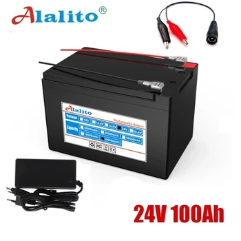 Аккумуляторная батарея Alalito высокой емкости 6S 24V 60Ah 18650 литий-ионный аккумулятор 25,2 В 60000mAh Аккумулятор для электроинструментов для велосипедов и мопедов