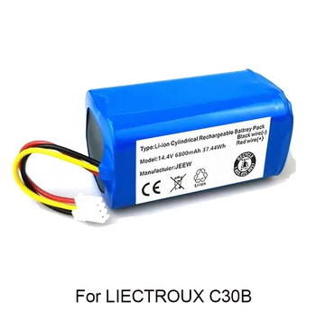 Аккумуляторная литиевая батарея 14,4 В-14,8 В 12800 мАч для робота-подметальщика LIECTROUX C30B. Сертификация FCC