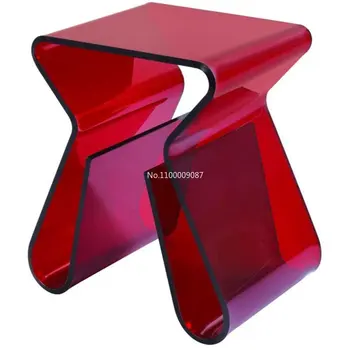 Акриловый прозрачный домашний светильник, роскошный журнальный столик, угловой дизайнер для маленькой квартиры, минималистичный прикроватный столик, mesas muebles