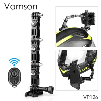 Аксессуары для мотошлема Vamson для смартфона Gopro Insta360 Удлинитель для крепления шлема для Gopro Hero 10 9 Комплект аксессуаров