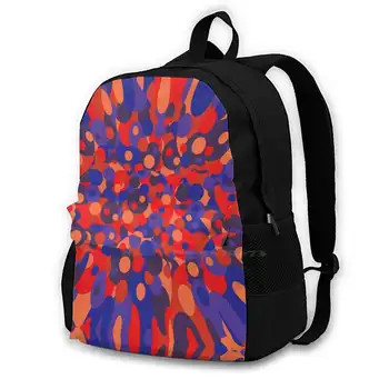 Большие красочные Сферы 12 Модных сумок Рюкзаков Красные Оранжевые Персиковые Синие Фиолетовые Сферы Разноцветные Шары Круги Психоделическая Вонка