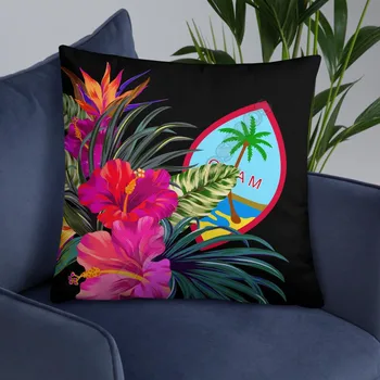 Гуамская Полинезийская базовая подушка, Наволочки с тропическим букетом, наволочка для наволочек, украшение для дома