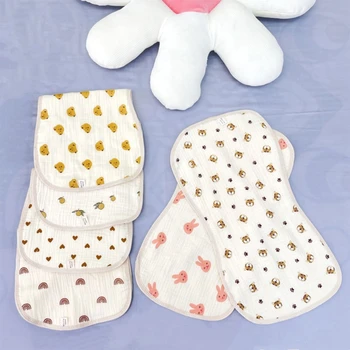 Детское полотенце-подушка из ткани от Отрыжки Для мальчиков и девочек, Дышащее Полотенце для лица, Слюнявый Нагрудник, Прямоугольное Полотенце для кормления младенцев, хорошо впитывающее влагу