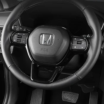 Для Honda CRV CR-V 2023 Рулевое колесо Хромированная Наклейка Аксессуары для интерьера автомобиля
