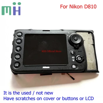 Для Nikon D810 Задняя крышка, задняя крышка корпуса с ЖК-дисплеем, кнопка подключения гибкого кабеля, Запасная часть для замены камеры