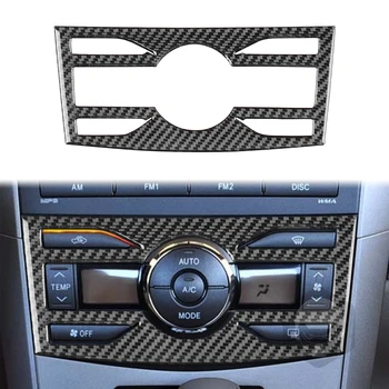 Для Toyota Corolla 2007-2013 Наклейка на автомобиль из настоящего углеродного волокна с отделкой центральной консоли автомобиля, панели управления кондиционером