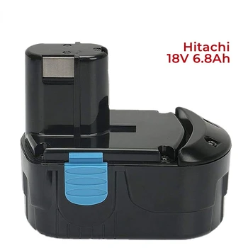 Замена батареи электродрели Аккумуляторный электроинструмент 18 В 6800 мАч для Hitachi BCL1815 BCL1830 BCL1840