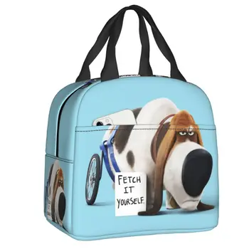 Изготовленная на заказ сумка для ланча с собакой Бассет-Хаунд, Мужская И Женская сумка-холодильник, Теплые изолированные Ланч-боксы для детей, школа