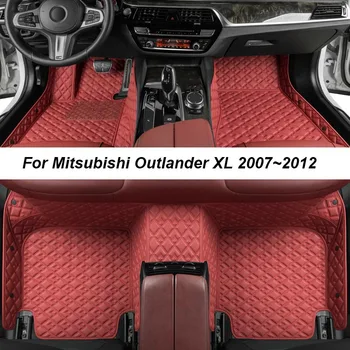 Изготовленные На Заказ Роскошные Коврики Для Mitsubishi Outlander XL 2007 БЕЗ Морщин Автомобильные Коврики Аксессуары Запасные Части Для Интерьера Полный Комплект