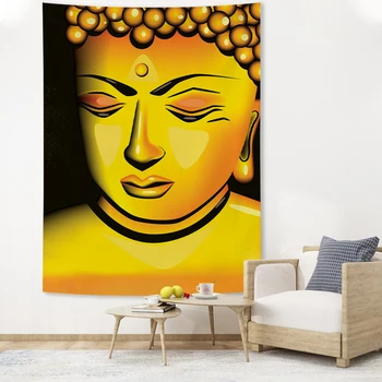 Индийский Гобелен для медитации Будды, висящий на стене, Религиозная вера, Богемная Психоделическая Карта Таро, Мандала Хиппи, декор домашней комнаты