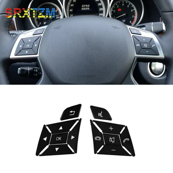 Кнопка рулевого колеса, накладка, Декоративная наклейка, панель переключателя для Mercedes Benz C W204 2011-2013 E W212 2010-2014