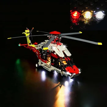 Комплект USB-подсветки для конструктора LEGO 42145 H175 из конструкторов-вертолетов и кирпичей (не включает модель LEGO)