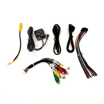 Комплекты жгутов проводов стереосистемы автомобильного головного устройства, кабель питания автомобильного Android-радио, аудио- и видеокабель RCA USB