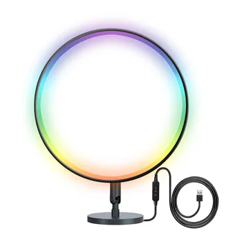 Креативный умный неоновый ночник USB RGB Настольная атмосферная лампа Bluetooth настенный светильник, подходящий для декора игровой комнаты, спальни