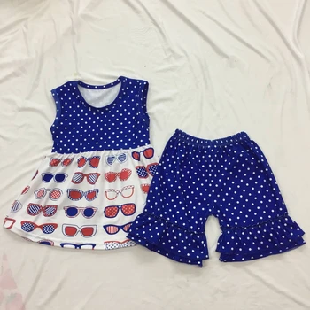 Летний комплект одежды для малышей, детская одежда, костюм с коротким рукавом для девочек