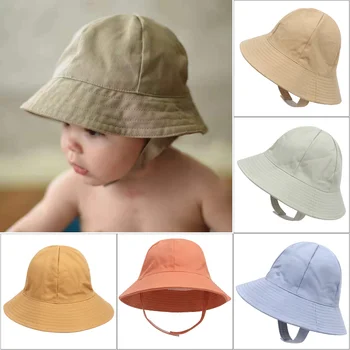 Летняя новая модная детская рыбацкая шляпа Повседневная шляпа с зонтиком Детская шляпа с защитой от ультрафиолета