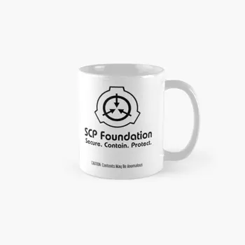 Логотип Фонда Scp Классическая Кружка Простая Печатная ручка для чая с фотографией Круглая Посуда для напитков Подарки Изображение Дизайн чашки Кофе Изображение