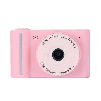 Мини-Детская Цифровая Камера 1080P Цифровая Видеокамера с Двойным Объективом 2,0-дюймовый IPS-Экран на День Рождения Рождественский Подарок Игрушка для Мальчиков Девочек