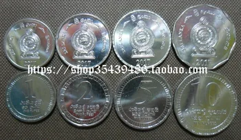 Монеты Шри-Ланки в обращении 4 комплекта 2017 г. 100% Оригинал