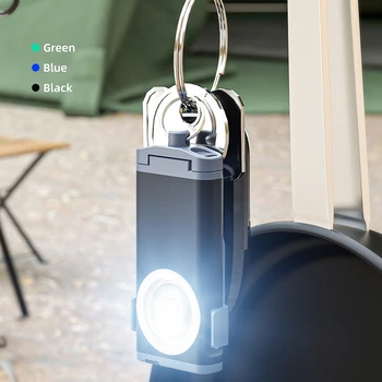 Мощный Портативный Брелок-Фонарик LED Mini Type C Перезаряжаемый Карманный Фонарик Work Light С Магнитом Для Кемпинга Рыбалки