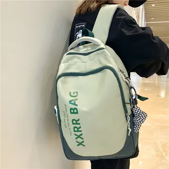 Мужской рюкзак для подростков, сумка для книг, модный студенческий рюкзак, женская водонепроницаемая школьная сумка, нейлоновая сумка для девочек и мальчиков, дорожная сумка Mochila